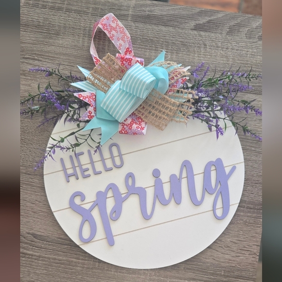 Hello Spring Door Wreath - Picture 1 of 1